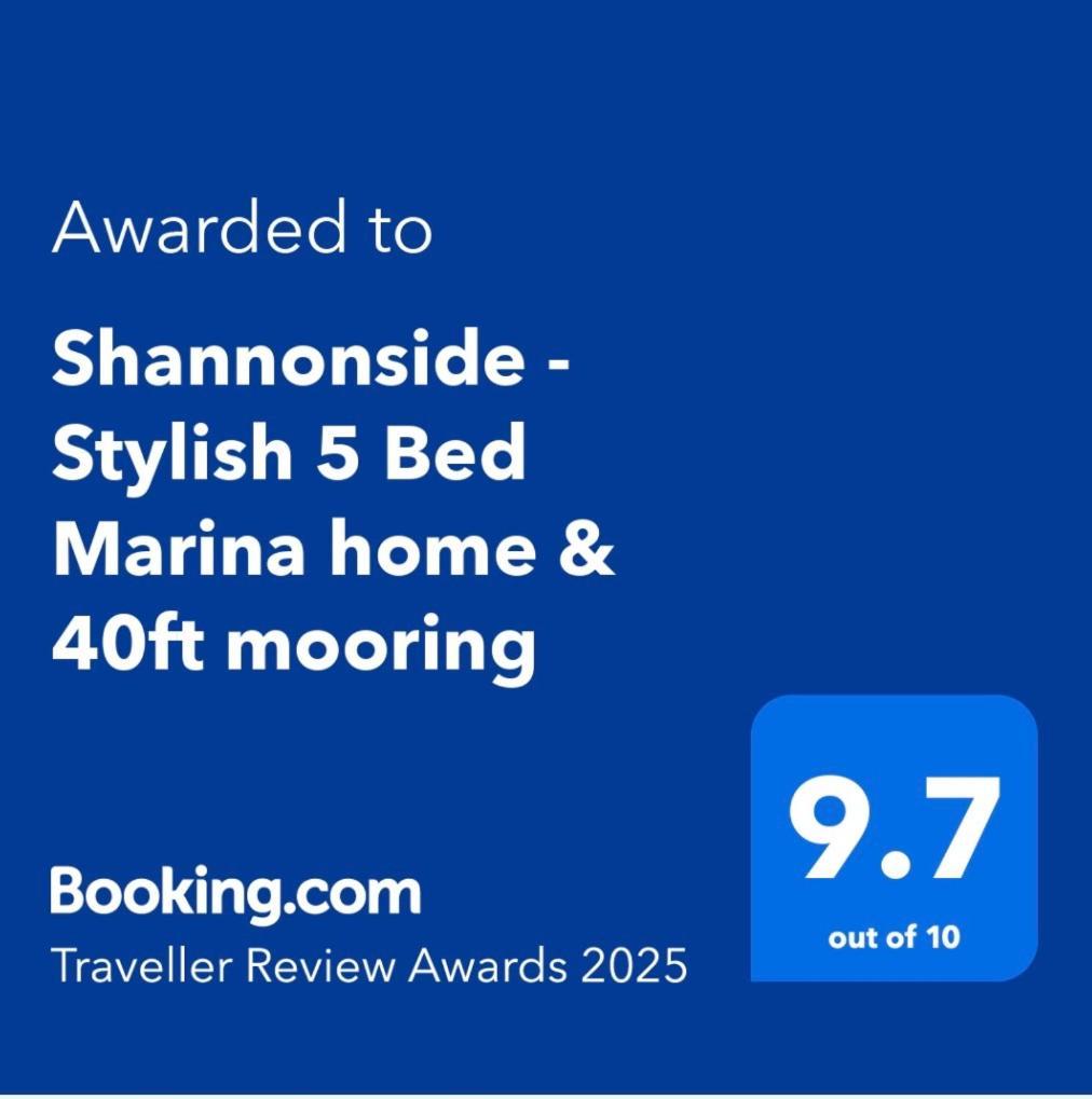 Shannonside - Stylish 5 Bed Marina Home & 40Ft Mooring Termonbarry 外观 照片